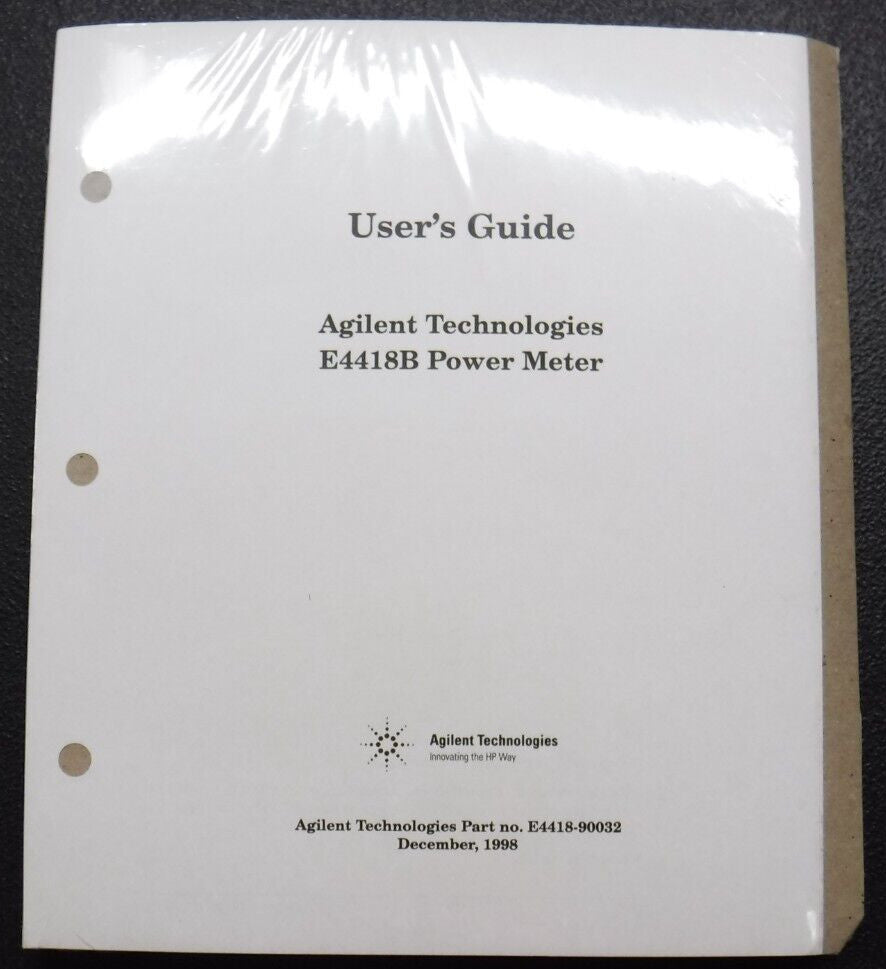 User's Guide - Agilent Technologies E4418B Power Meter