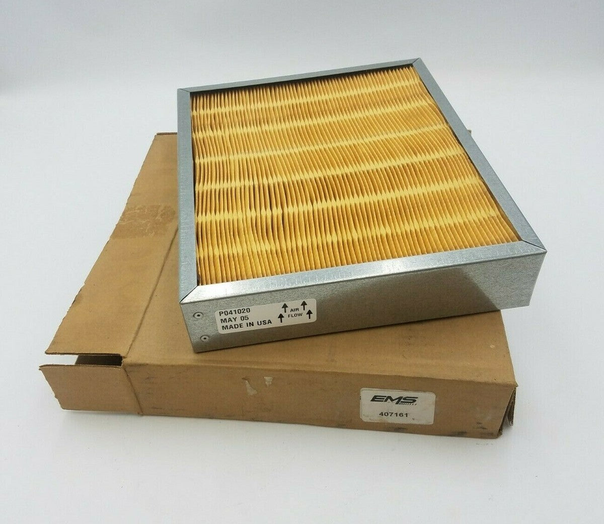 EMS 407161 Cabin Air Filter Metal Frame MEI 7991 Heavy Duty Equipment Parts NOS