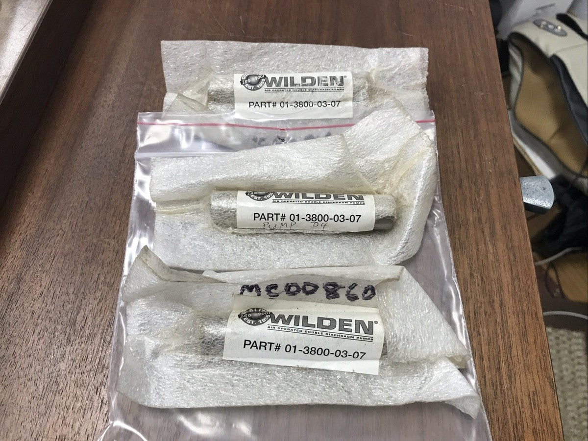 01-3800-03-07 WILDEN PUMP Threaded SHAFT Lot Of 3