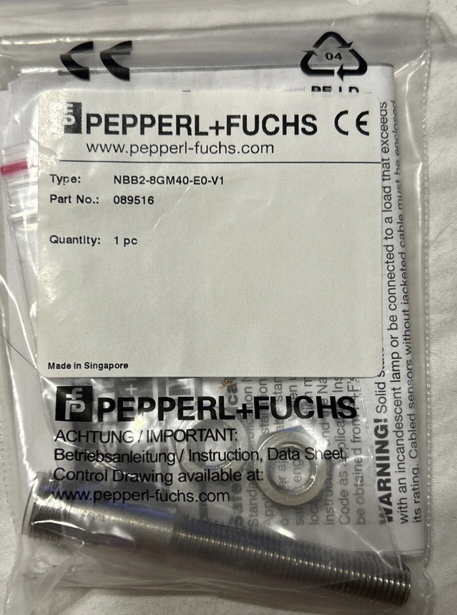 *NEW* Pepperl + Fuchs NBB2-8GM40-E0-V1 Proximity Sensor Part 089516.      AB