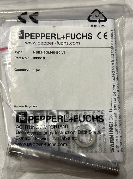 *NEW* Pepperl + Fuchs NBB2-8GM40-E0-V1 Proximity Sensor Part 089516.      AB