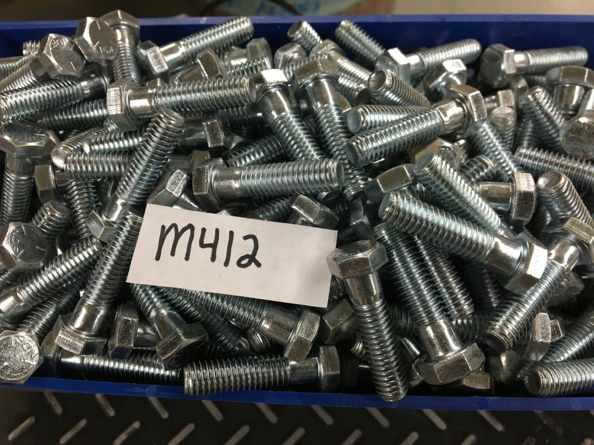  (50) 3/8-16 x 1 1/2" Grade 2 Hex Head Bolt Zinc Plated Cap Screws 