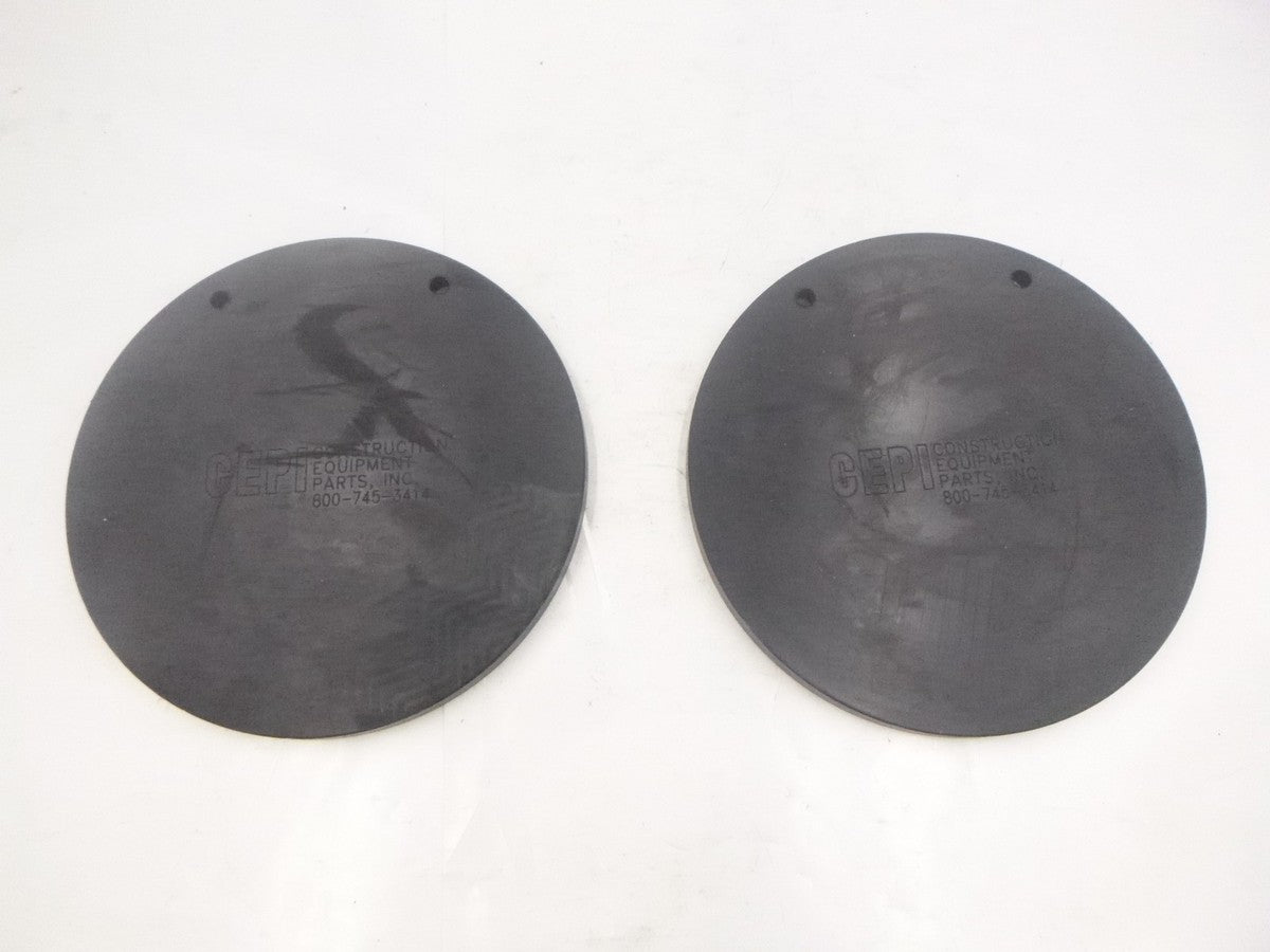 2 Pack CEPI Water Tank Rubber Flapper Black 6-3/4" Diameter