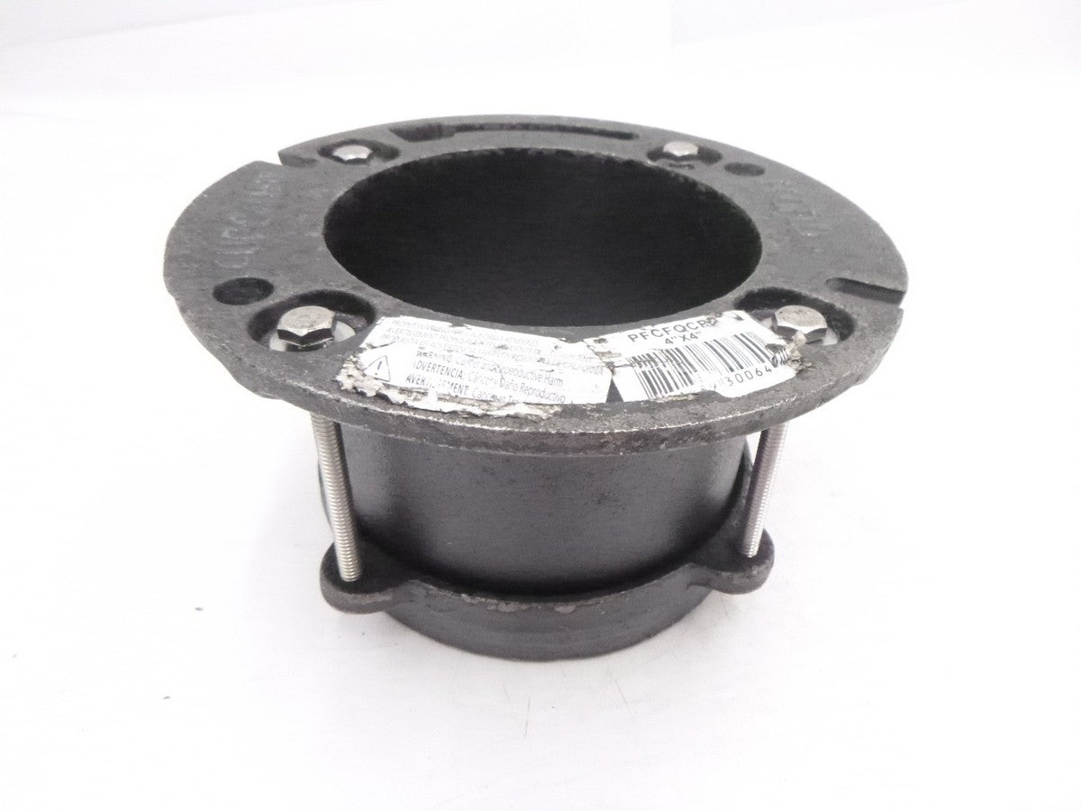 Proflo PFCFQCPP Code Blue 4" x 4" Cast Iron QuickConnect Closet Flange