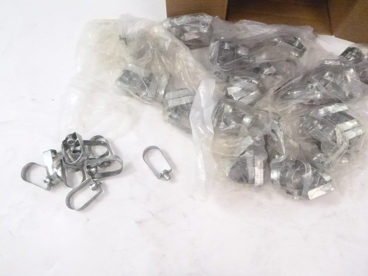 100 Pack 1" Galvanized Swivel Ring Hangers