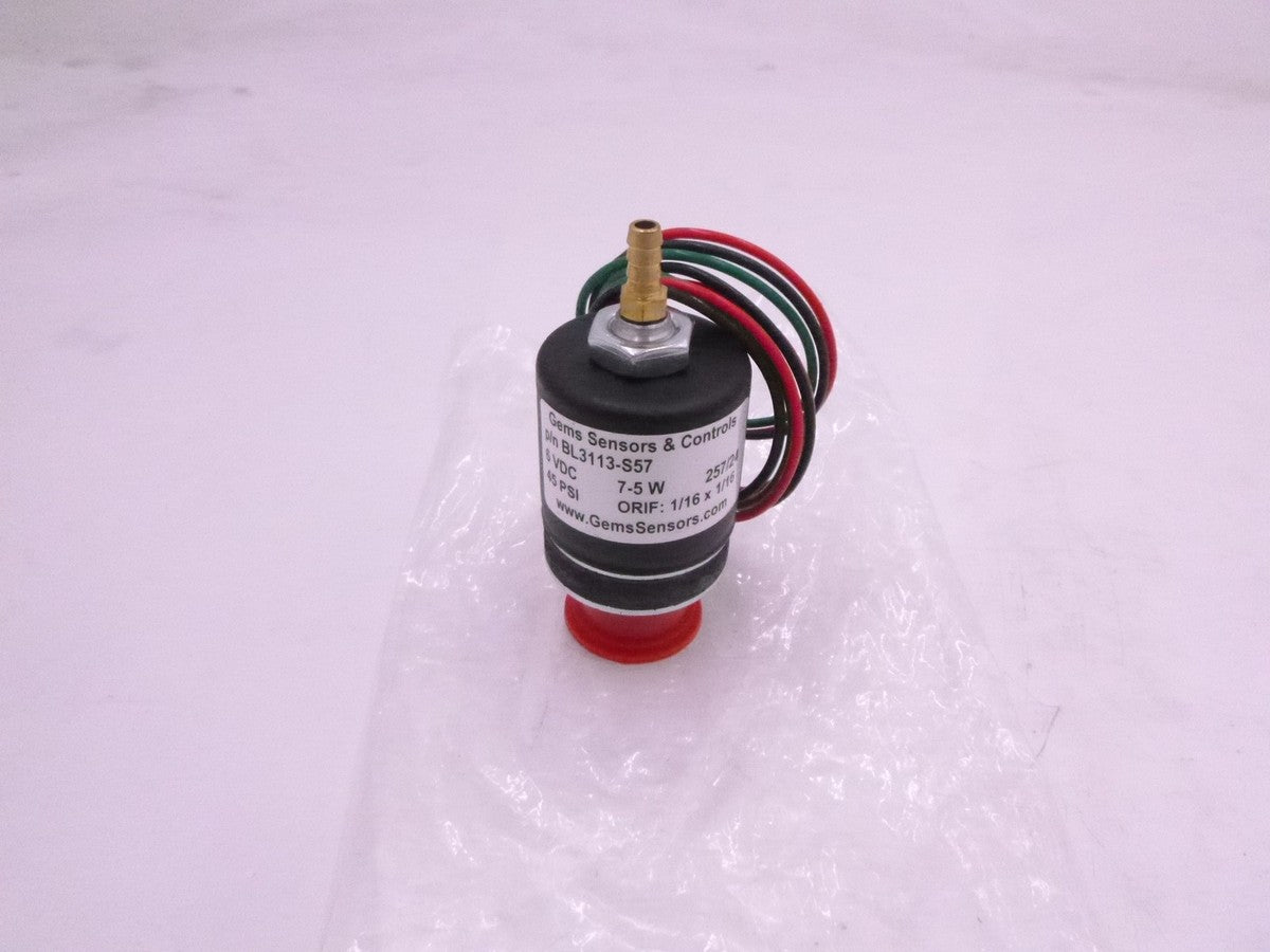 Gems Sensors BL Series Latching Valve BL-OPERATOR DC 3-WAY NC BL3113-S57