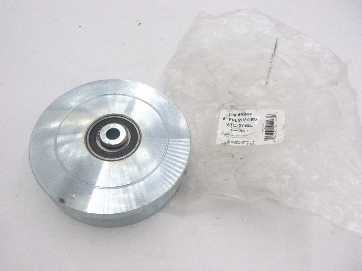 Spring Creek Products V-Groove Wheel 6" Steel Pulley 49844