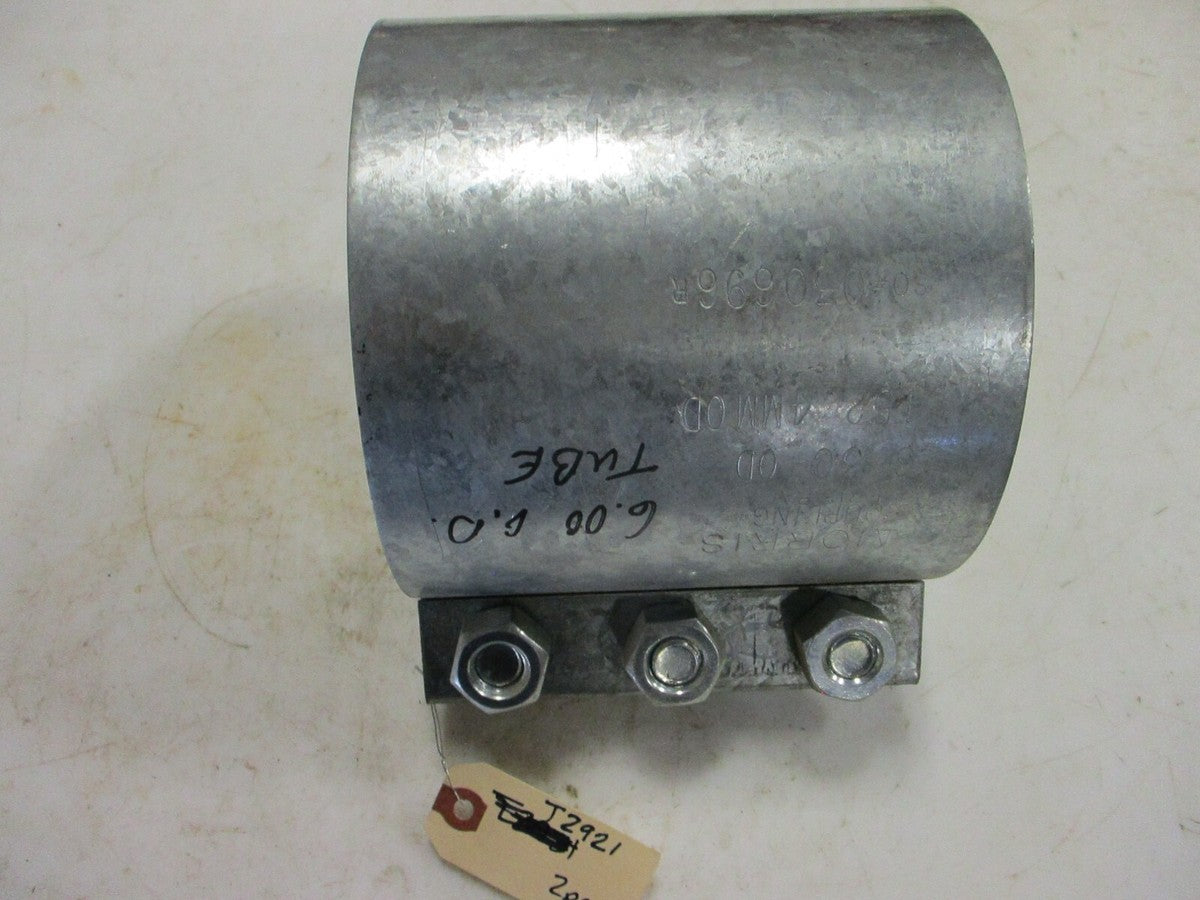 MORRIS 6-3C-OD Galvanized Compression Coupling 6" (6.0" OD) Pipe x 6" Lg. 3-Bolt