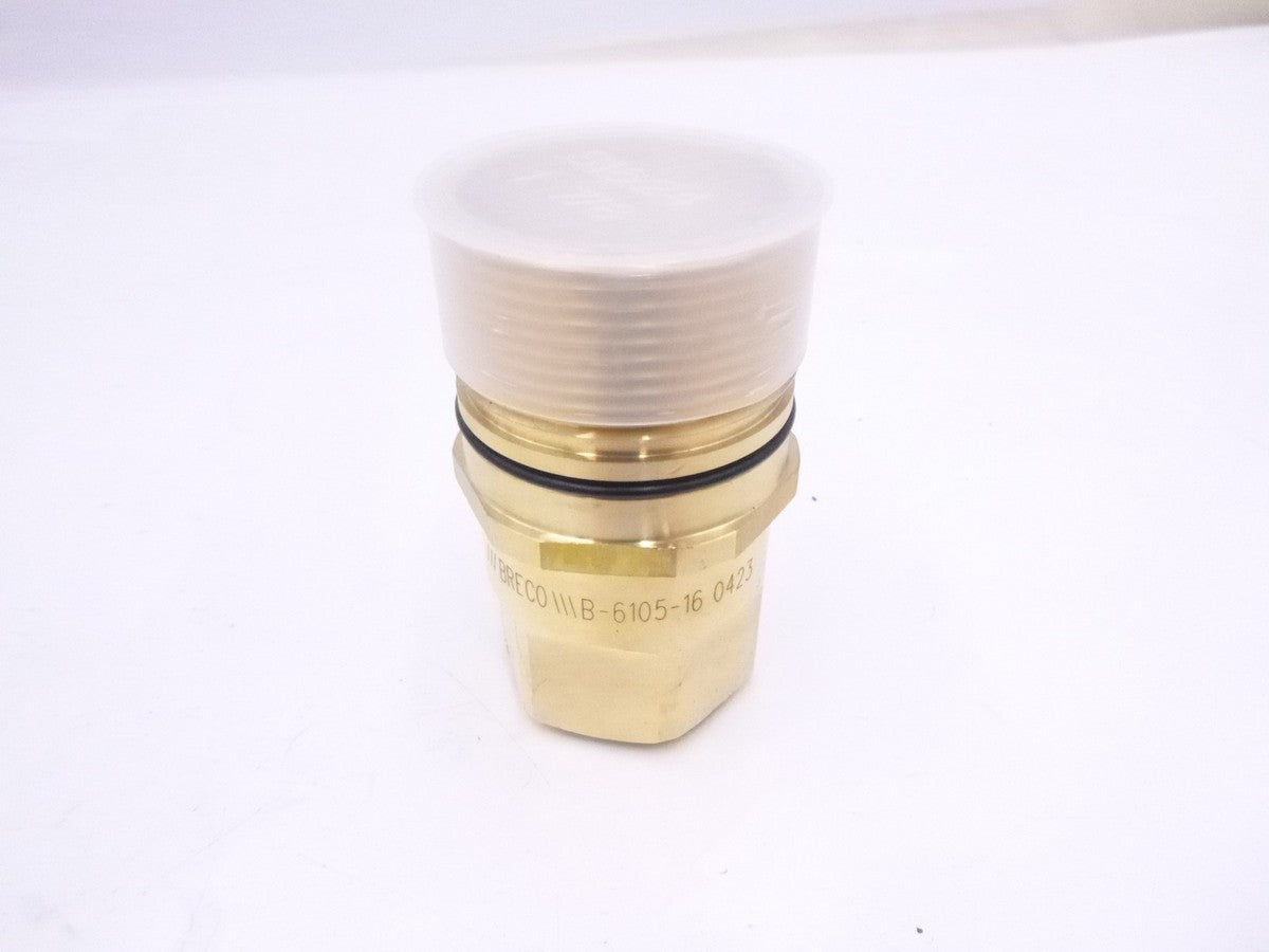 Breco 6105-16 Quick Disconnect Plug 1"FNPT x 1-7/8"MNPT Brass