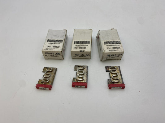 3Pc Cutler Hammer MSH15.6A Heater Thermal Unit 15.6 Amp NOS MSH156A MSH-15.6A