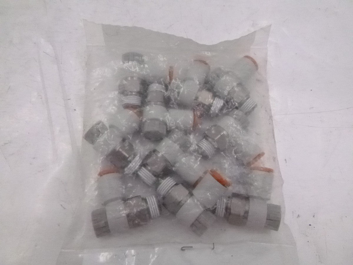 10 Pack SMC Flow Control One Touch Fitting  1/4"/1/8 " Valve Body Size 1/4