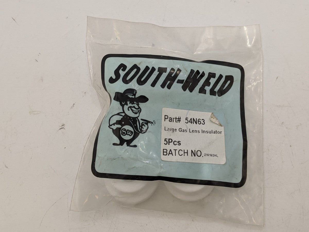 5 Piece South-Weld 54N63 Large Gas Lens Insulator Welding Equipment NOS