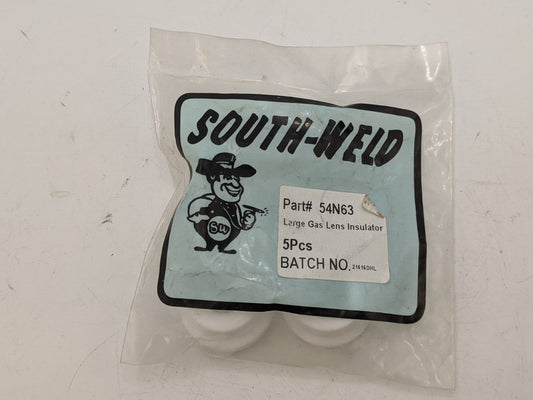 5 Piece South-Weld 54N63 Large Gas Lens Insulator Welding Equipment NOS