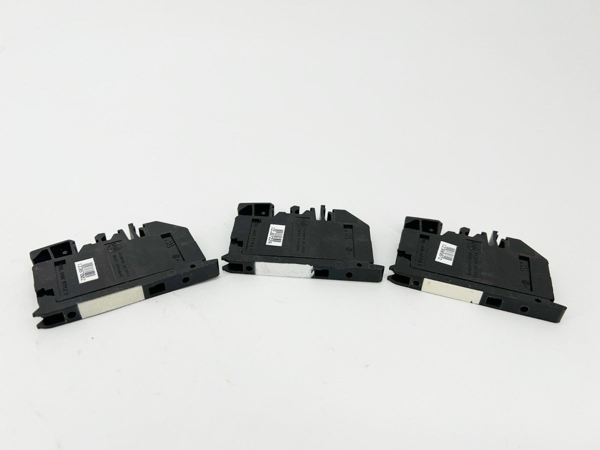 New Lot of 3 Allen Bradley 1492-H6 Terminal Block 1P 300V 15A Ser.B