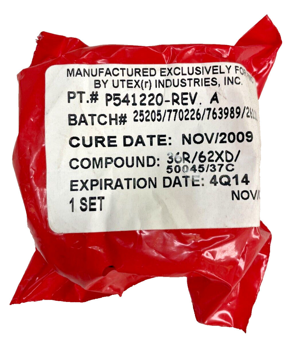 P541220-Rev. A Manufactured Exclusively for FMC by UTEX (r) (1 Set of 6)