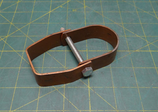 1-1/2" Enamel Plated Steel Clevis Hanger, 4" Length, 3" Width, 7/8" Height