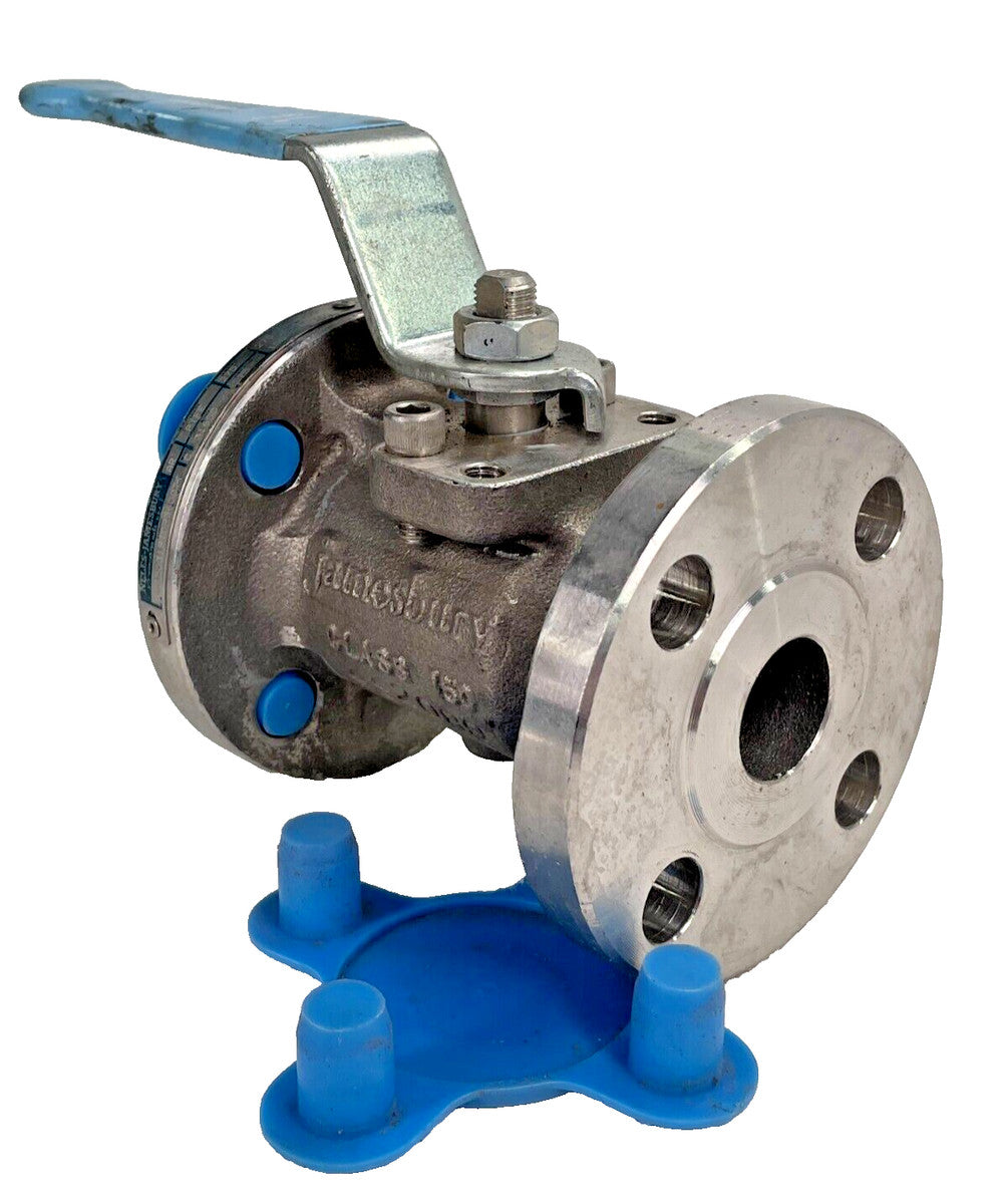 JAMESBURY 6150-31-STGR-3600-TT Stainless Steel Ball Valve 1" Class 150 Lever Op.