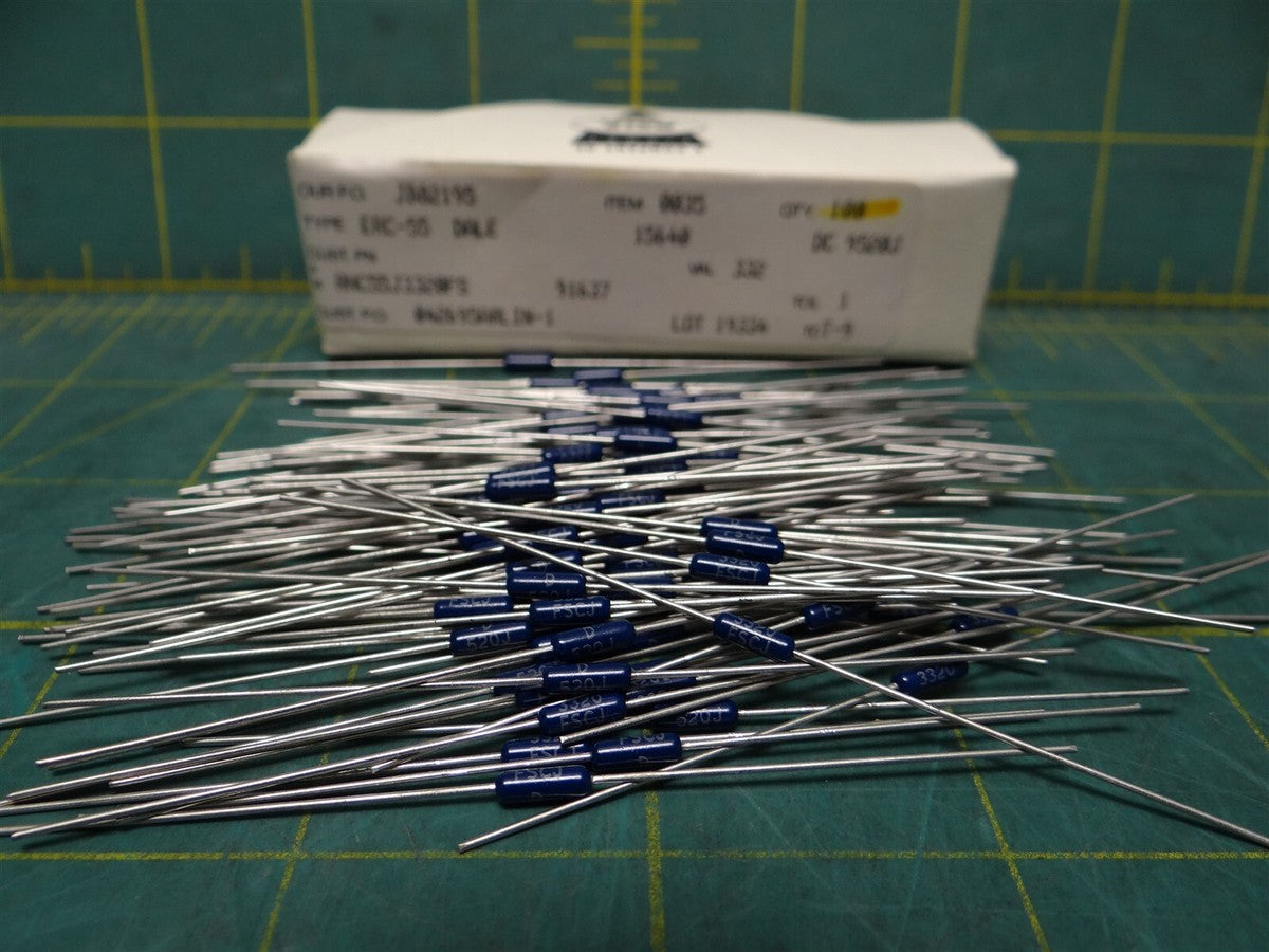 (100) Vishay / Dale RNC55J3320FS Metal Film Resistor 1/8watt 332ohms 1% 25ppm