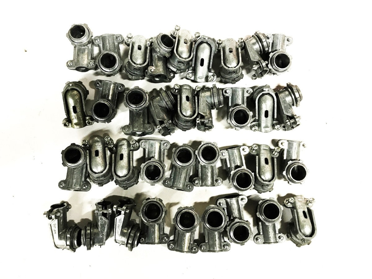NEER 3/8inch 90 Deg Armored Cable Connector AC-90-3/8 [Lot of 36] NOS