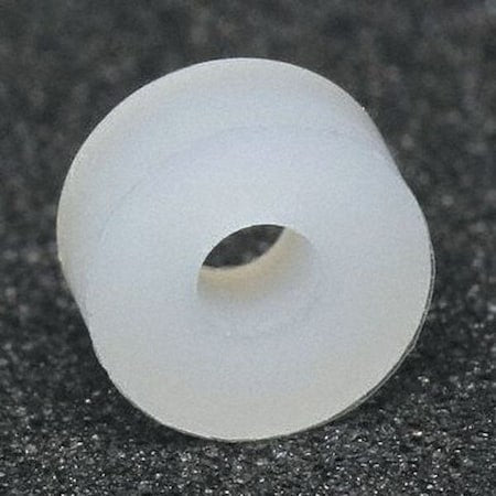 Zoro Select 13Sp172 Spacer, #10 Screw Size, Plain Nylon, 3/8 In Overall Lg,