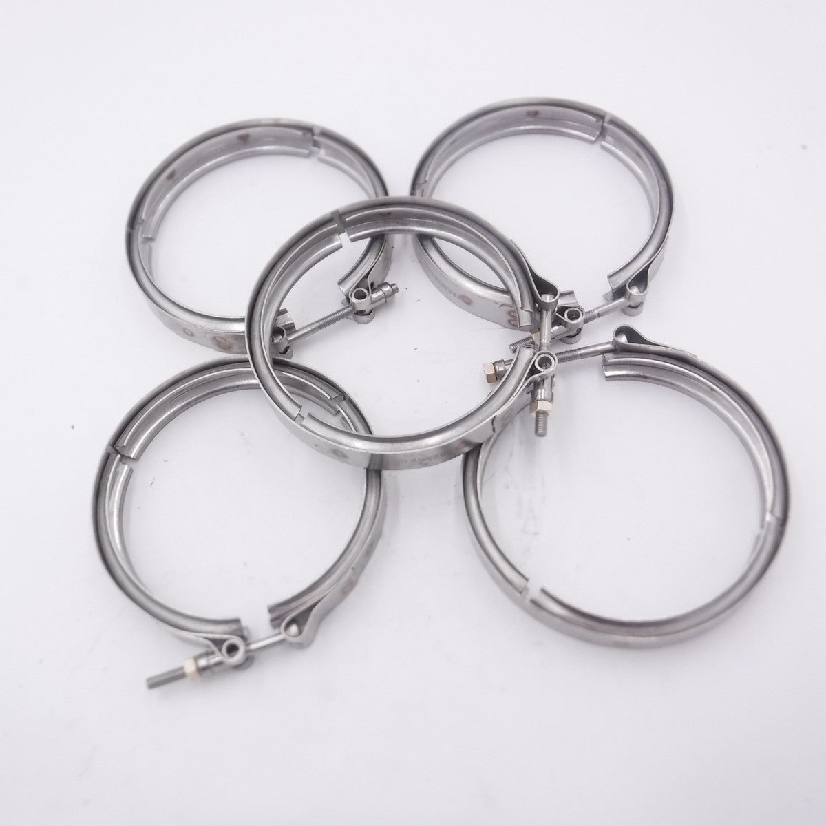 5 Pack R.G. Ray 5" Nominal Heavy Duty V-Band Clamp 10483