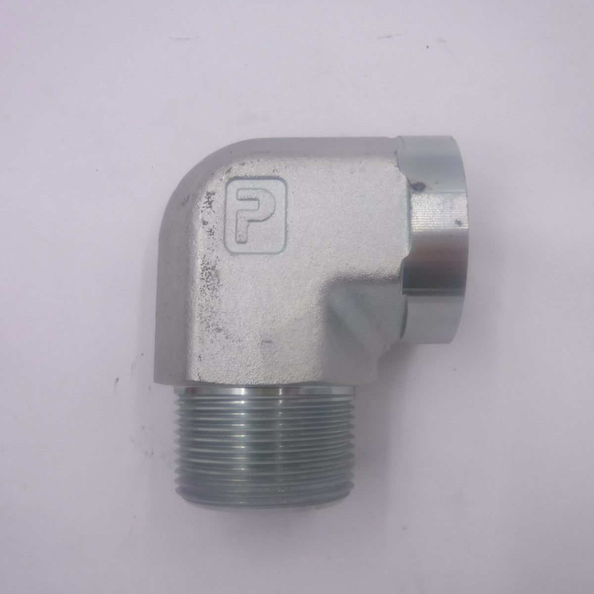 Genuine Parker 1-1/4" CD-S Male Female NPTF NPTM Pipe & Port 90° Elbow Adapter