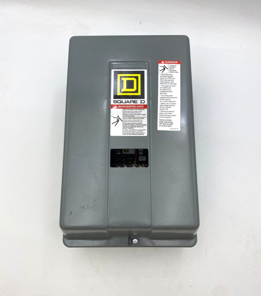 Square D 8903LXG40 Lighting Contractor 30A 4P 600V Type 1 Encl Coil 110/120V NOS