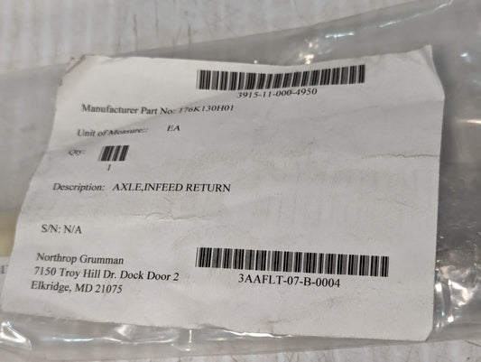 176K 130H01  Infeed Return Axle, 3915-11-000-4950