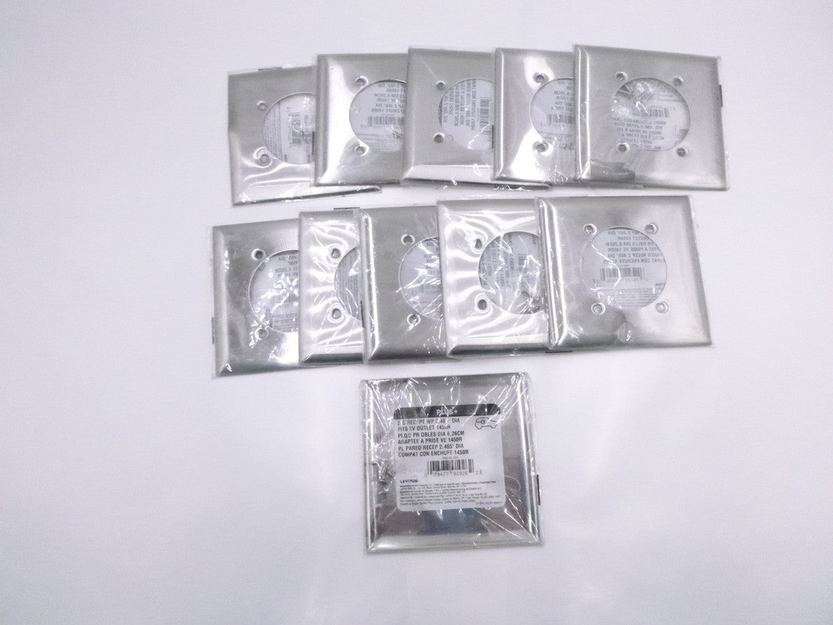 11 Pack C-series Stainless Steel 2 Gang Metal Single Outlet Wall Plate