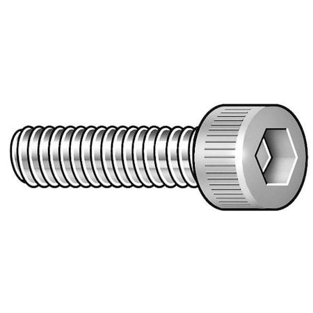 Zoro Select Nas1352n04-6 #4-40 Socket Head Cap Screw, Socket, Passivated Alloy