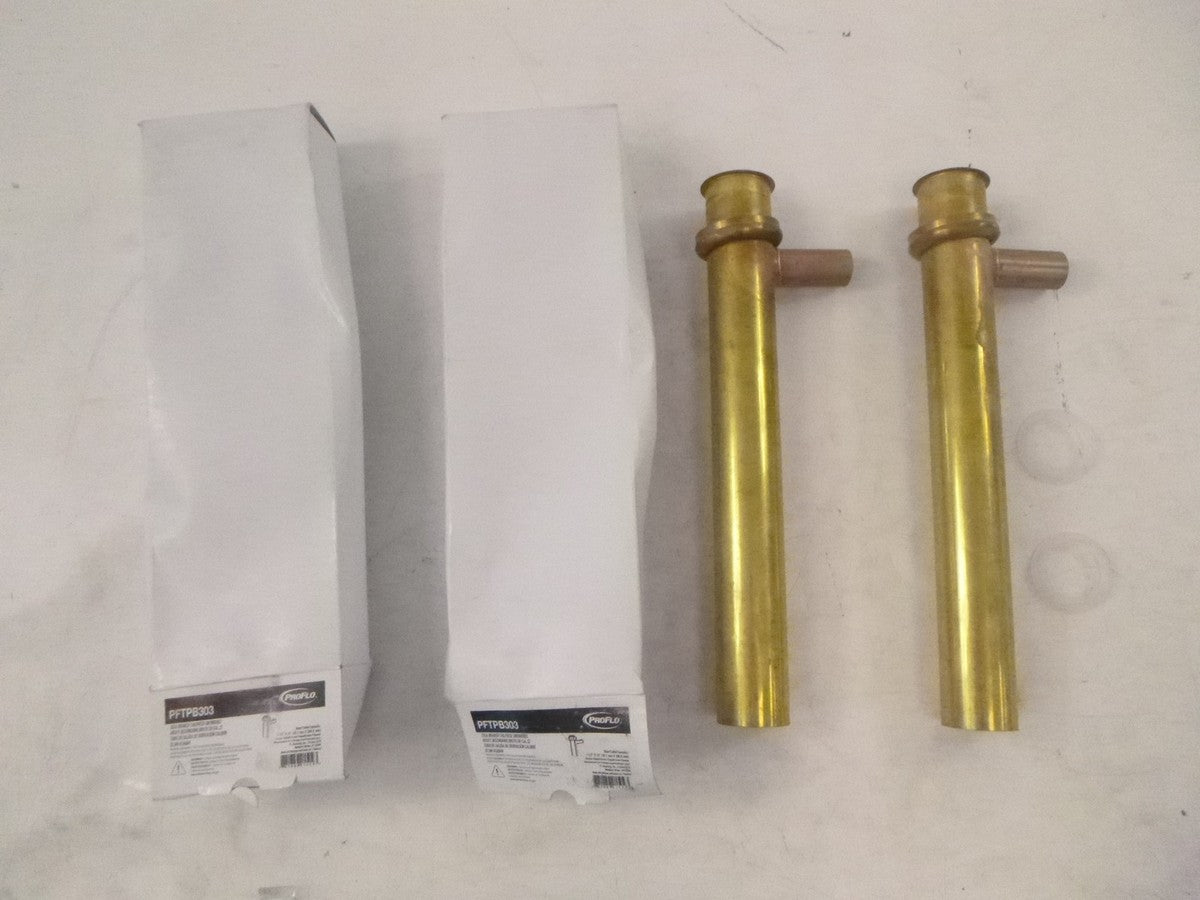 2 pack ProFlo 1-1/2"x 12" Direct Connect Branch Tailpiece PFTPB303 22Gauge