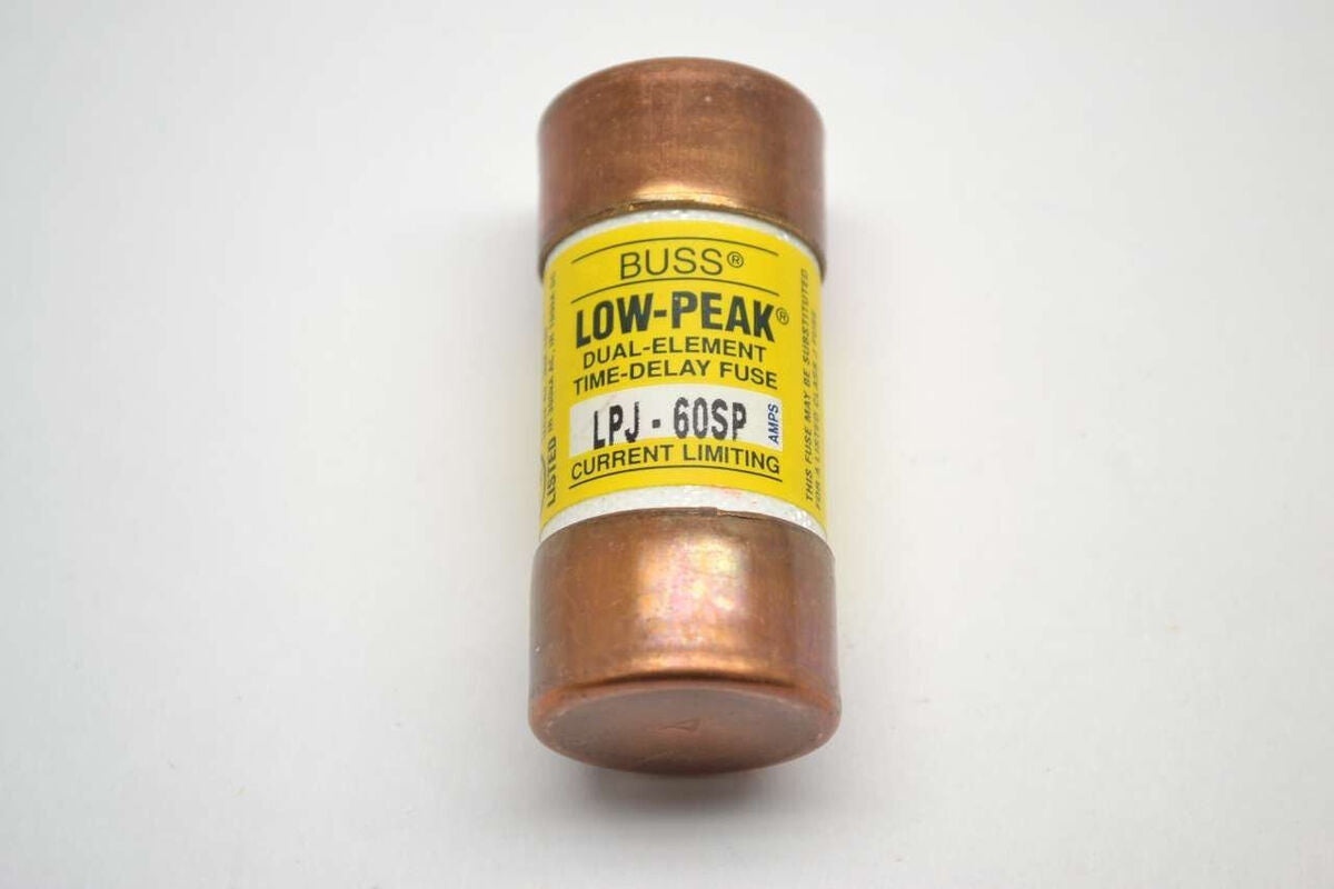 BUSSMAN LPJ-60SP FUSE 60 AMP TIME DELAY CLASS J DUAL ELEMENT 600V NEW LOT OF 5