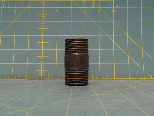1 1/4" x 2 1/2" Pipe Fitting Nipple MNPT Steel Tapered Threaded Sch 40 Welded