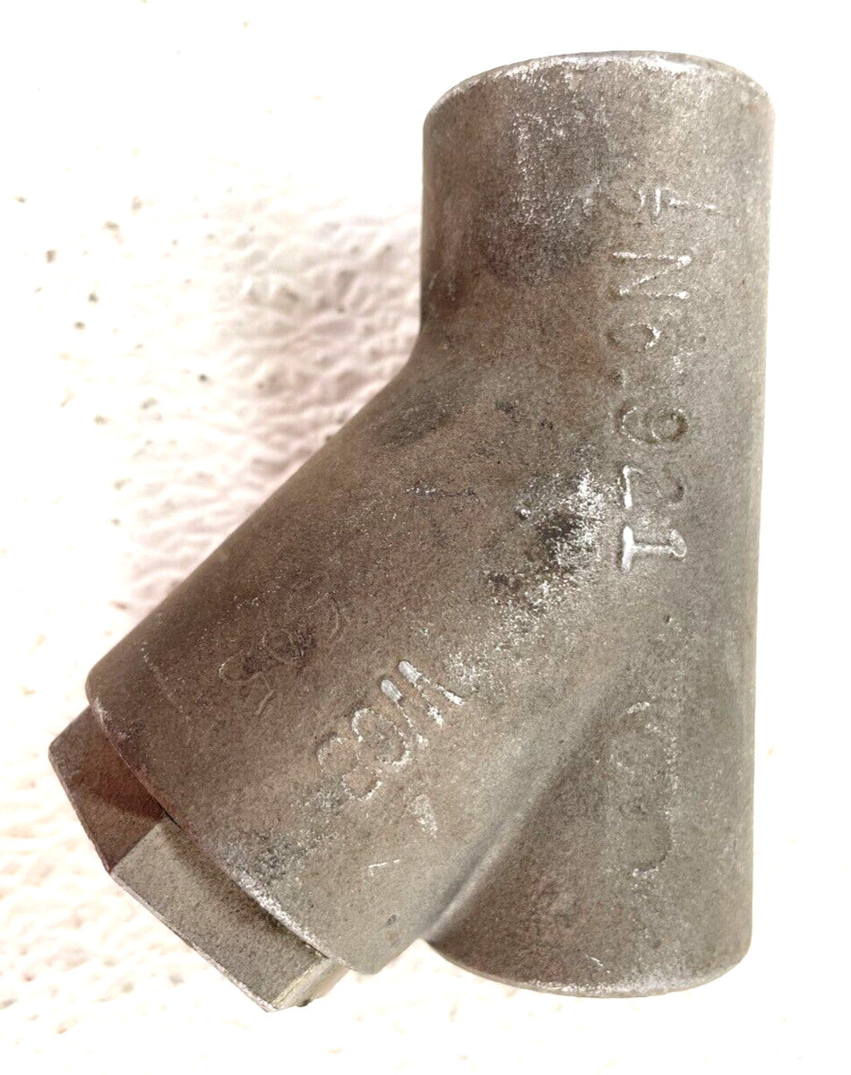 YARWAY 921 Y-Strainer 1/2" NPT Class 600 Cast Steel WCB / 1/32" Perf. Screen