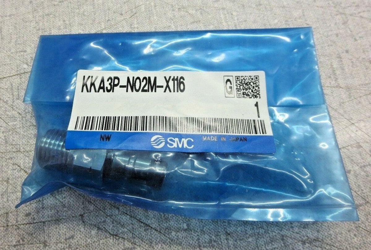 SMC KKA3P-N02M-X116 Quick Connect Coupler Plug (NTP, 1/4") Lot of 2