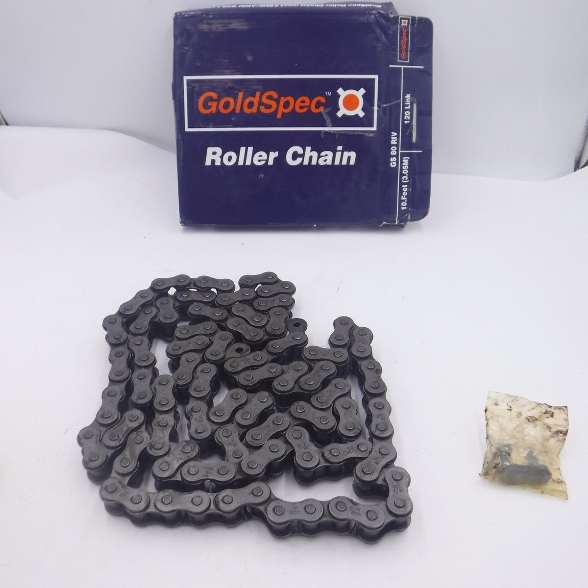 10' GoldSpec 1" Pitch ANSI Roller Chain GS80RIV 120Links
