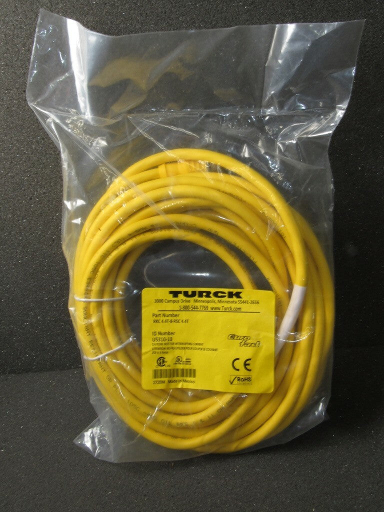 Turck U5310-10 RKC 4.4T-8-RSC 4.4T Euro Fast Cordset "NIB"