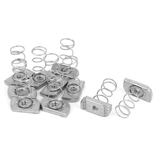 (10) B-LINE N227ZN Strut Spring Nut Zinc Plated #10-32 Thread Bolt Size