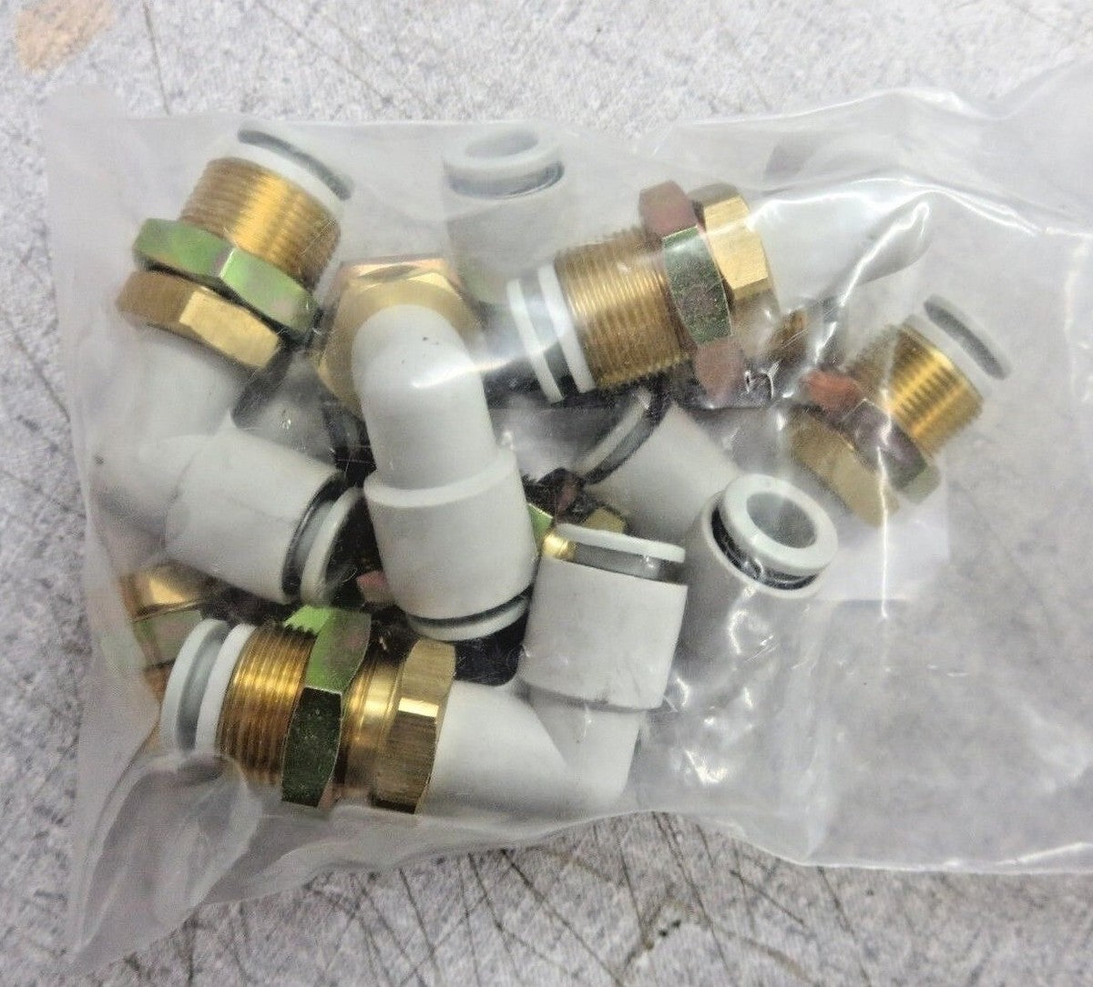 SMC KQ2LE08-00 Pneumatic Elbow Fittings (Pack of 9)