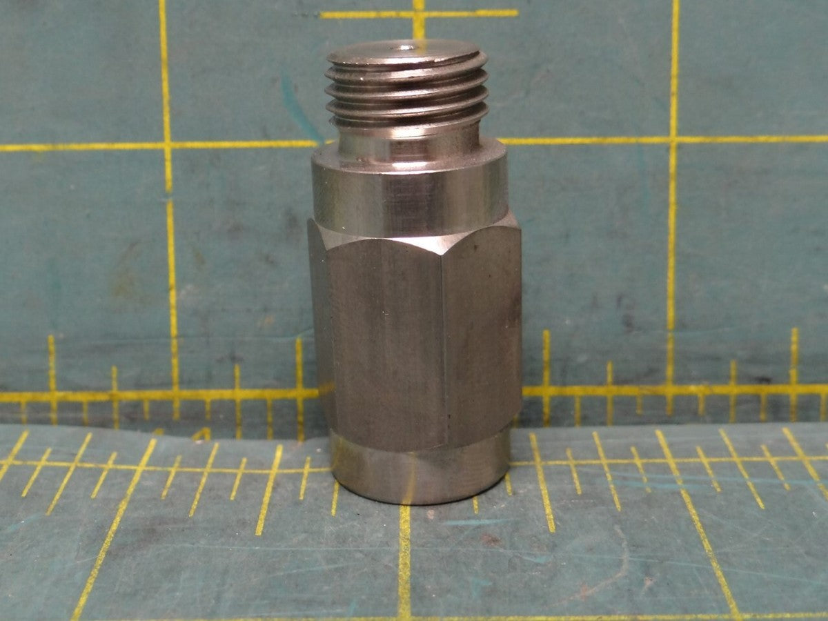 Stainless Steel Pressure Snubber 1/8" FNPT to 1/4" MNPT, 1-1/2" Length