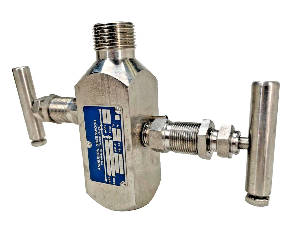Anderson Greenwood M25HIS-46 M25 Series Block & Bleed Gauge Valve 3/4 x 1/2 NPT