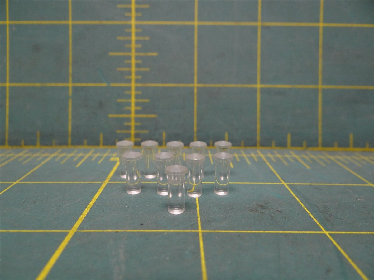 (Qty: 10) Bivar Non Water Resistant Clear Round LED Rigid Light Pipes PLP5-2-375