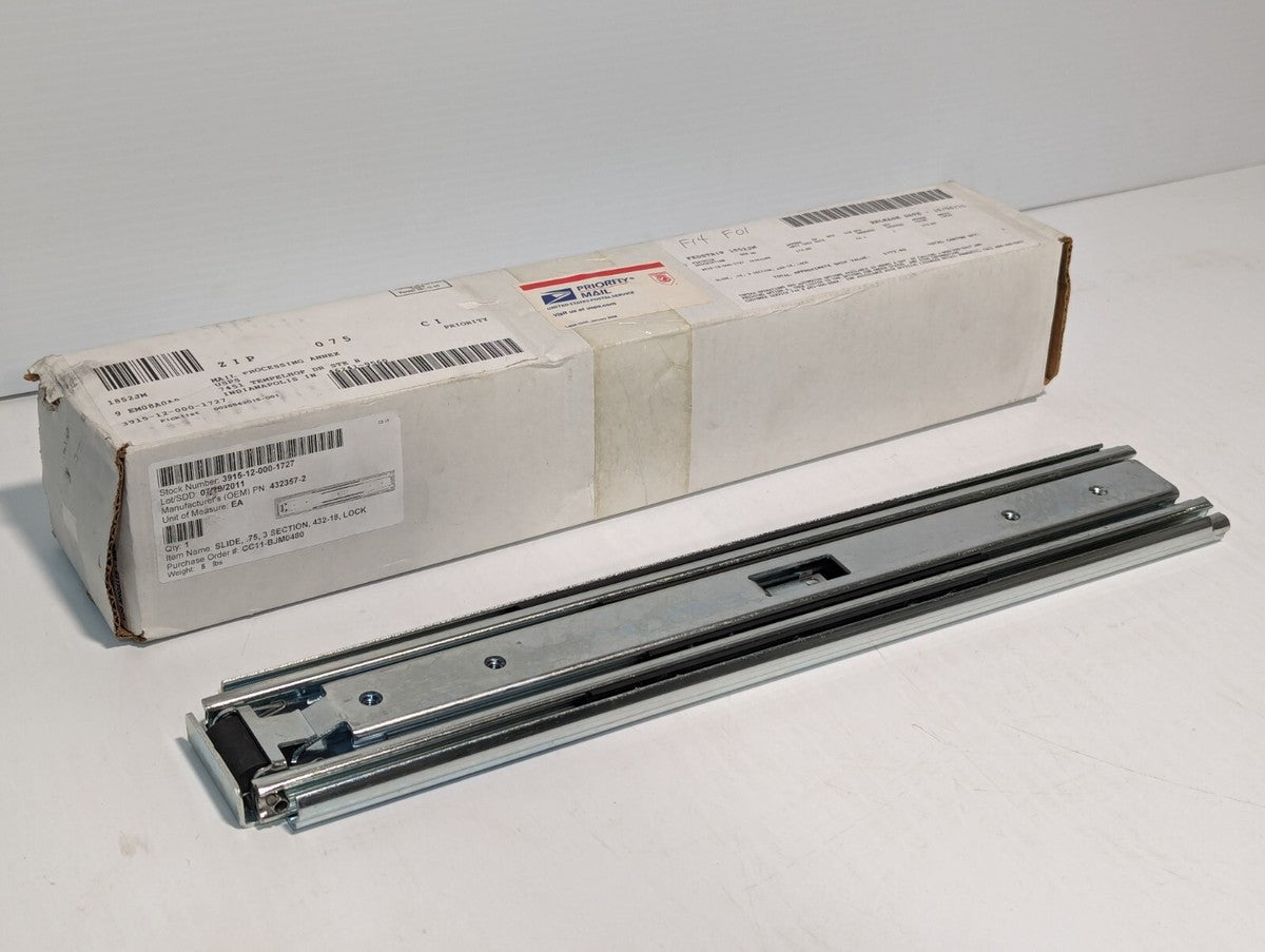 3915-12-000-1727 432357-2 3-Section Locking Slide, 432-18