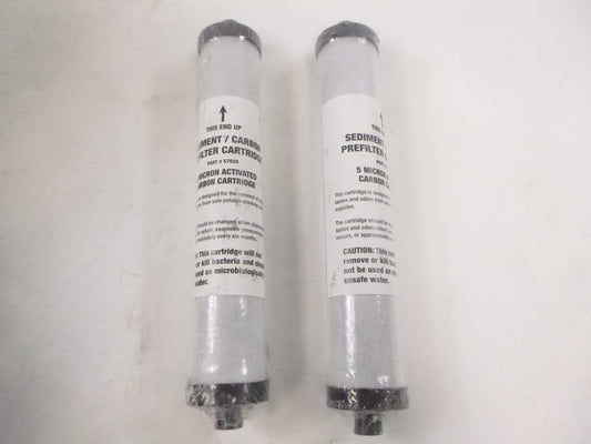 2 Pack Microline Sediment CarbonBlock Filter Cartridge S7028 ForChlorine Removal
