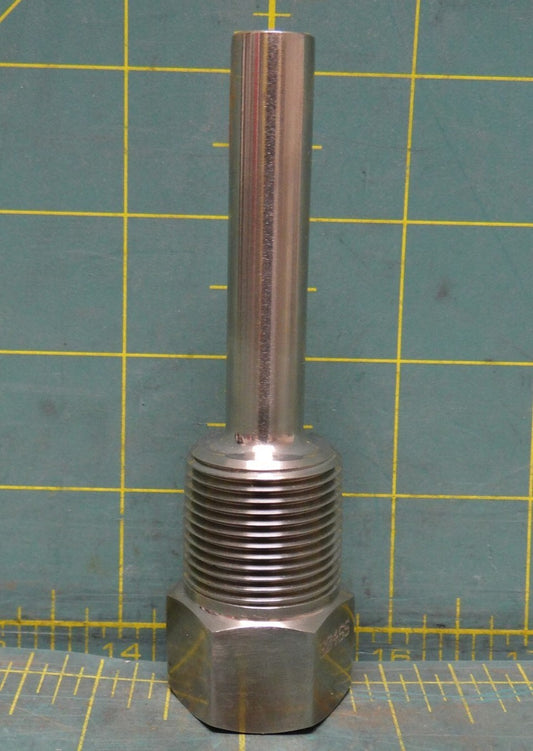 304 Stainless Steel Threaded Thermowell 3/4" NPT x 2.5" Insertion 