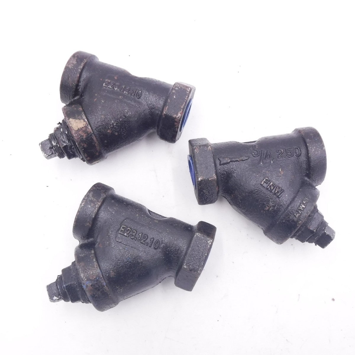 3 Pack FNW 3/4"Female NPT Cast Iron Mesh Wye Strainer 250#  FNW559F