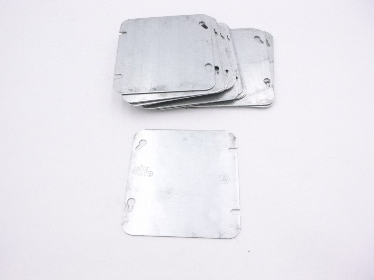 17 Pack Appleton 4-11/16" Blank Square Covers 8487