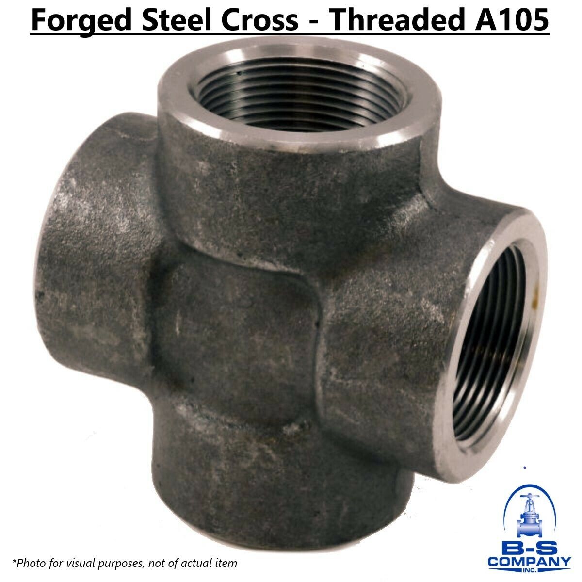 CROSS 1" 6000 6M A105 Threaded NPT Forged Steel Pipe Fitting 