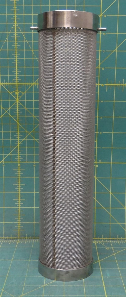 13.25" Long Cannister Extract Filter APV Fluid M32 Dual Layer Stainless Mesh
