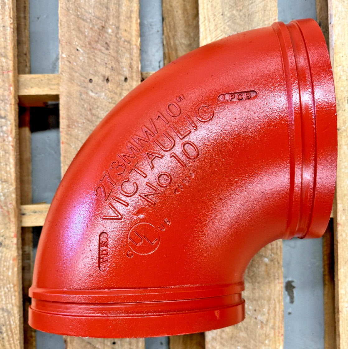10" Victaulic Style 10 Elbow 90-Degree Grooved End Pipe Fitting PN: F100010P00